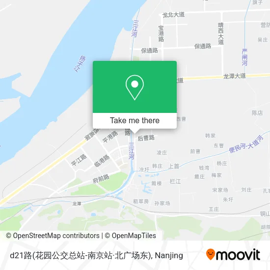 d21路(花园公交总站-南京站·北广场东) map