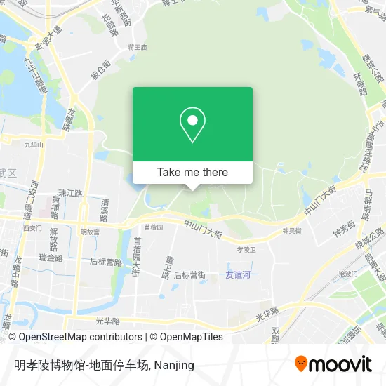 明孝陵博物馆-地面停车场 map