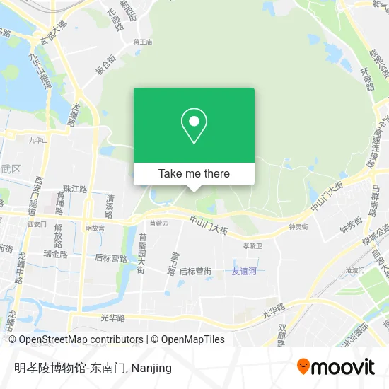 明孝陵博物馆-东南门 map