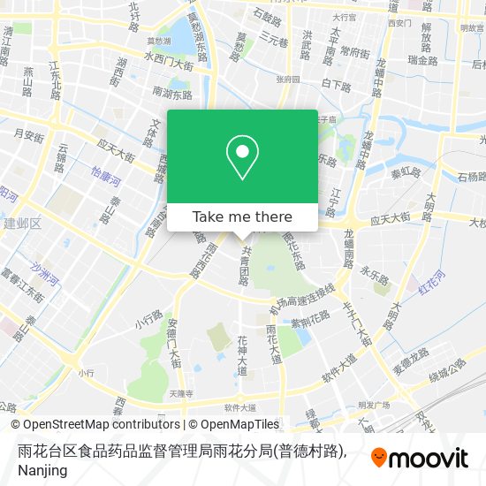 雨花台区食品药品监督管理局雨花分局(普德村路) map