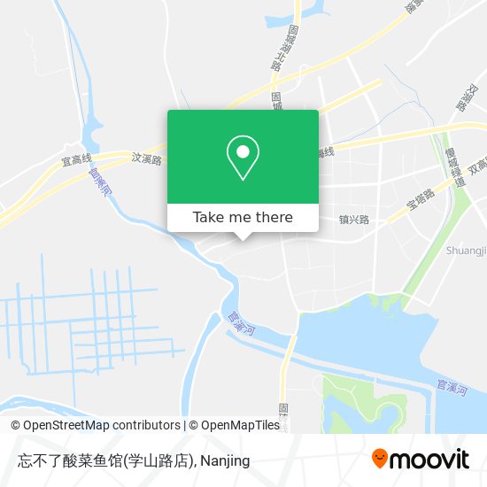 忘不了酸菜鱼馆(学山路店) map