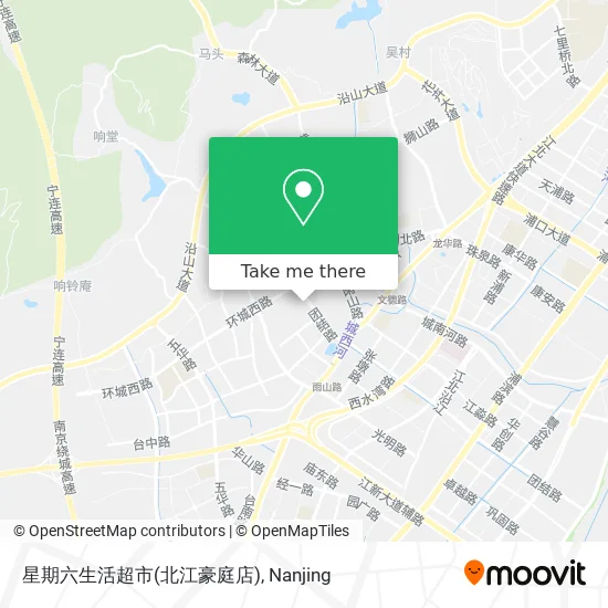 星期六生活超市(北江豪庭店) map