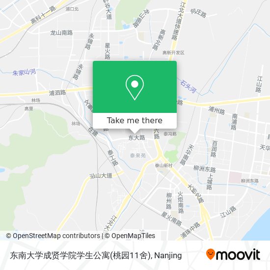 东南大学成贤学院学生公寓(桃园11舍) map