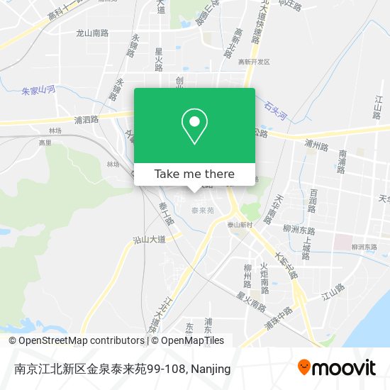南京江北新区金泉泰来苑99-108 map