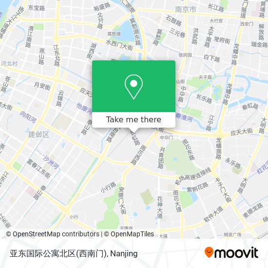 亚东国际公寓北区(西南门) map