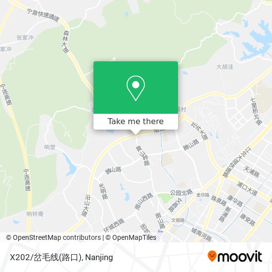 X202/岔毛线(路口) map