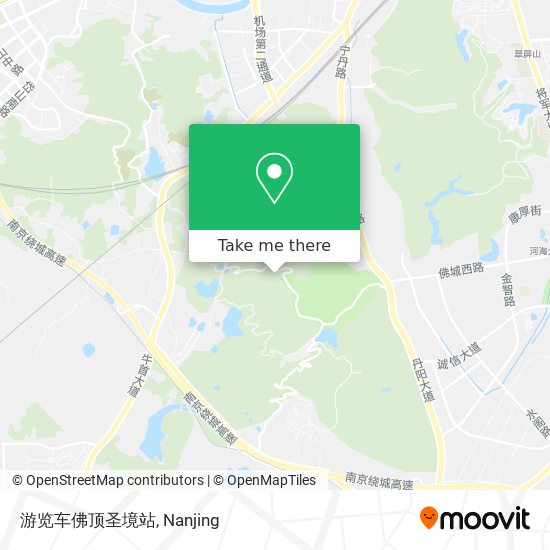 游览车佛顶圣境站 map