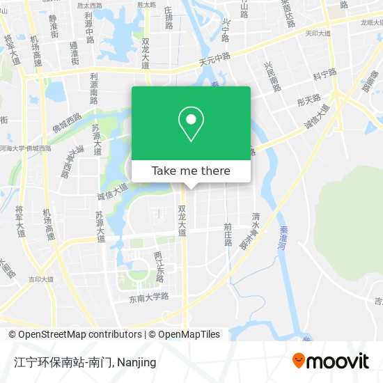 江宁环保南站-南门 map