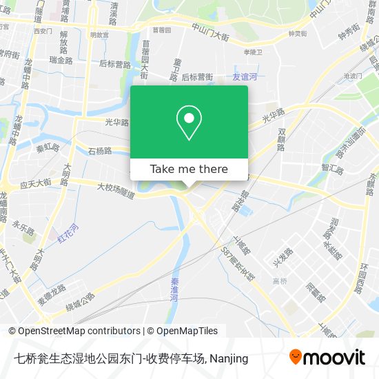 七桥瓮生态湿地公园东门-收费停车场 map