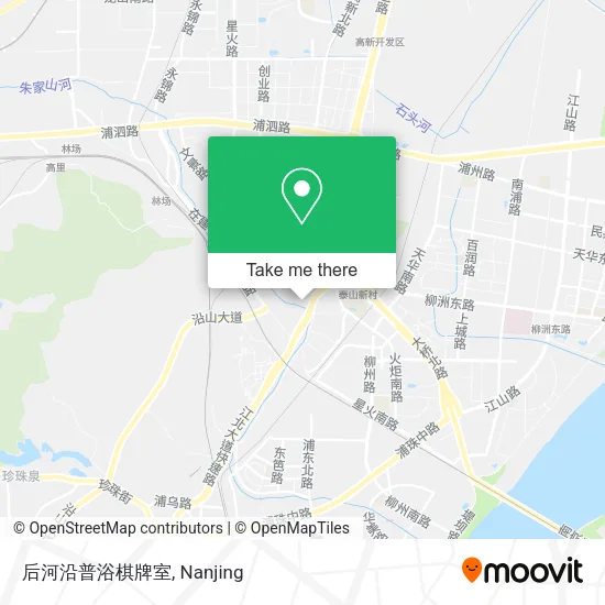 后河沿普浴棋牌室 map