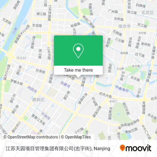 江苏天园项目管理集团有限公司(忠字街) map