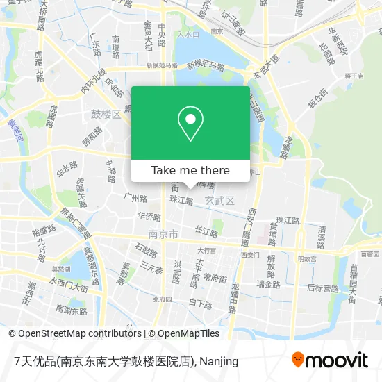 7天优品(南京东南大学鼓楼医院店) map
