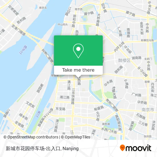 新城市花园停车场-出入口 map