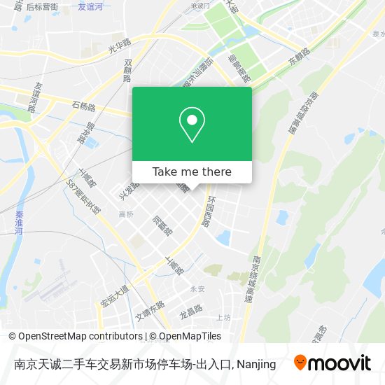 南京天诚二手车交易新市场停车场-出入口 map