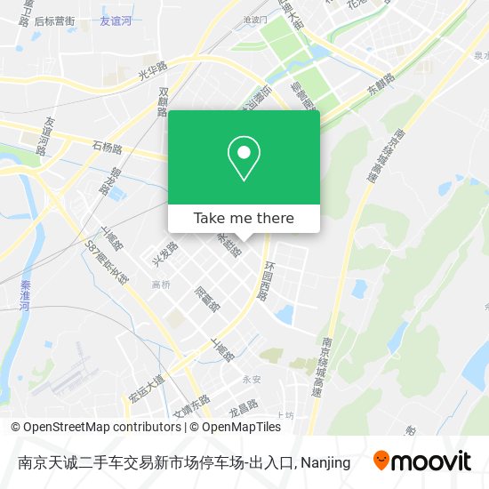 南京天诚二手车交易新市场停车场-出入口 map