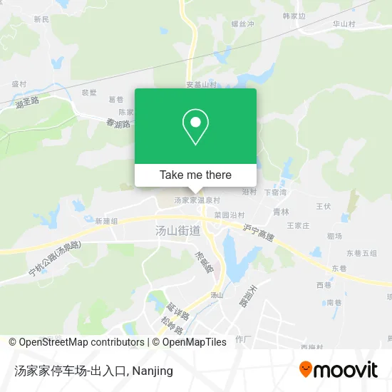 汤家家停车场-出入口 map