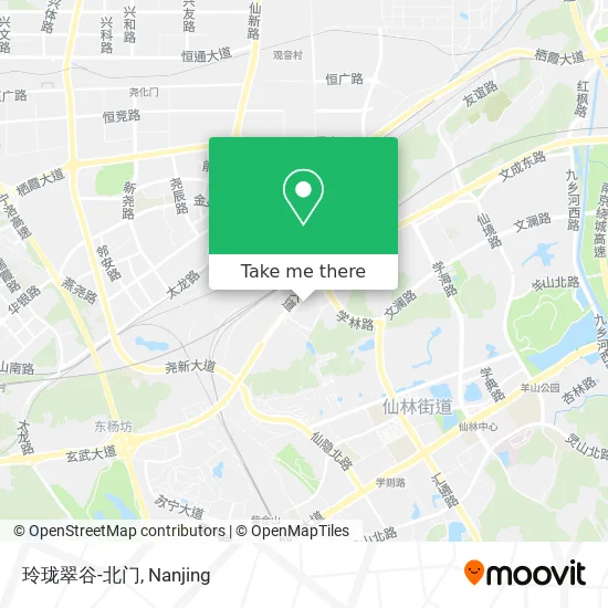 玲珑翠谷-北门 map