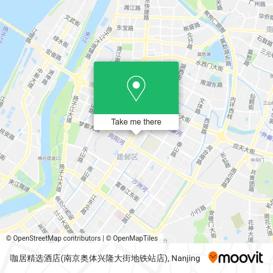 咖居精选酒店(南京奥体兴隆大街地铁站店) map