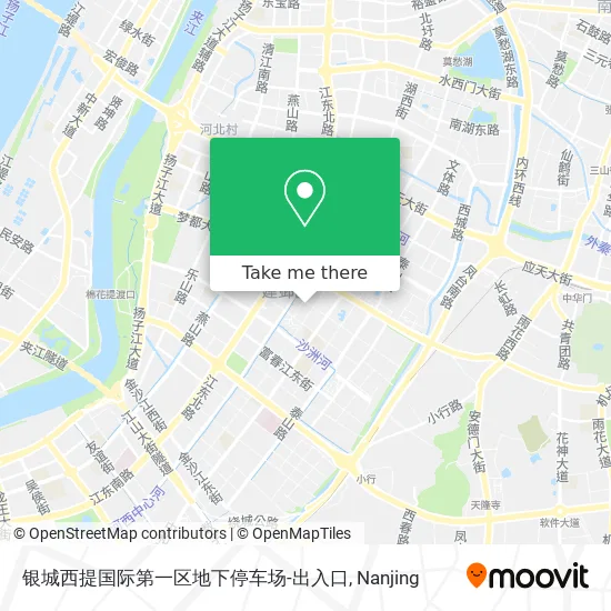 银城西提国际第一区地下停车场-出入口 map