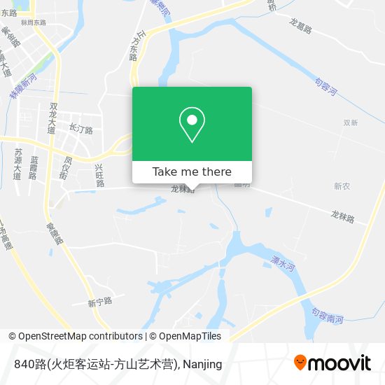840路(火炬客运站-方山艺术营) map