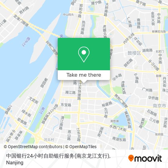 中国银行24小时自助银行服务(南京龙江支行) map