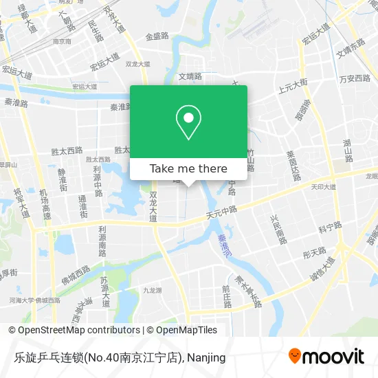 乐旋乒乓连锁(No.40南京江宁店) map