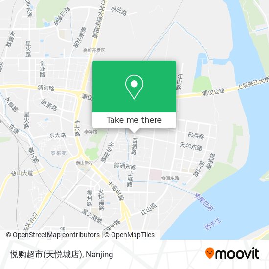 悦购超市(天悦城店) map