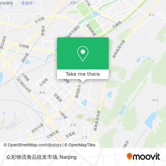 众彩物流食品批发市场 map