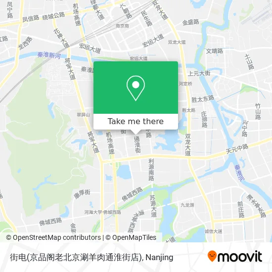 街电(京品阁老北京涮羊肉通淮街店) map