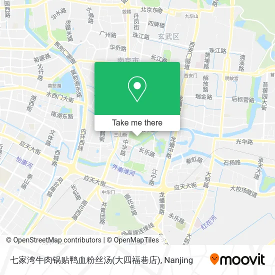 七家湾牛肉锅贴鸭血粉丝汤(大四福巷店) map