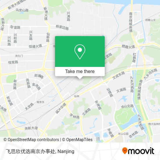 飞思欣优选南京办事处 map