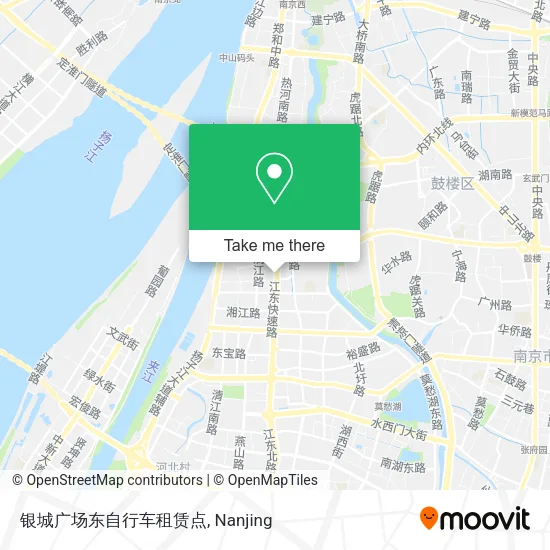 银城广场东自行车租赁点 map
