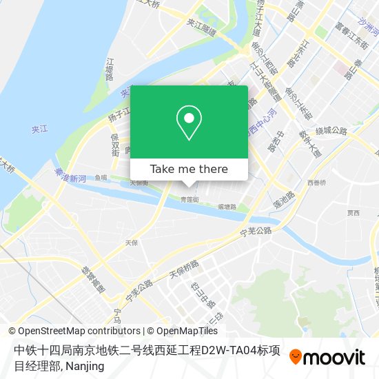 中铁十四局南京地铁二号线西延工程D2W-TA04标项目经理部 map