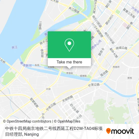 中铁十四局南京地铁二号线西延工程D2W-TA04标项目经理部 map