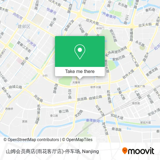 山姆会员商店(雨花客厅店)-停车场 map