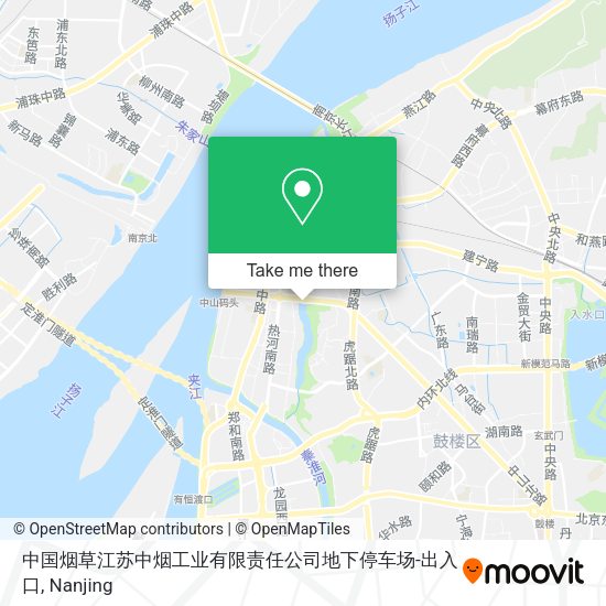 中国烟草江苏中烟工业有限责任公司地下停车场-出入口 map