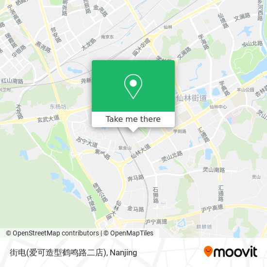 街电(爱可造型鹤鸣路二店) map
