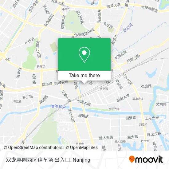 双龙嘉园西区停车场-出入口 map