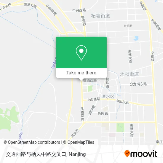 交通西路与栖凤中路交叉口 map