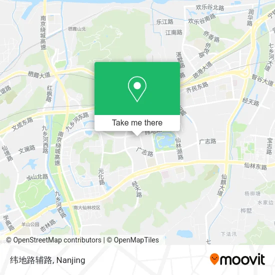 纬地路辅路 map