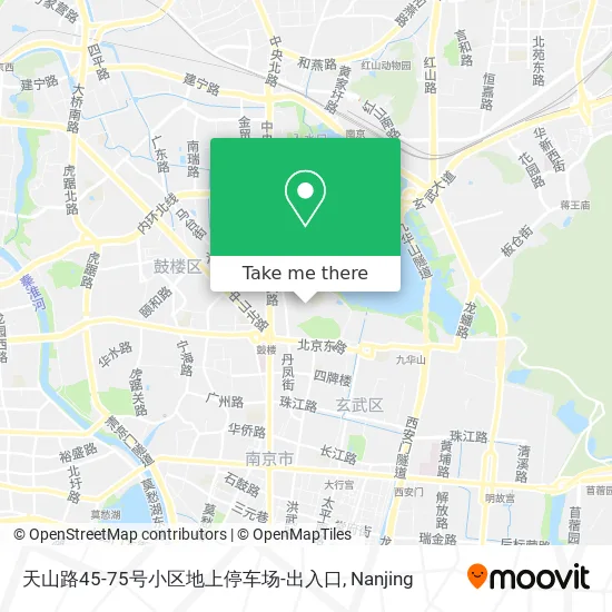 天山路45-75号小区地上停车场-出入口 map