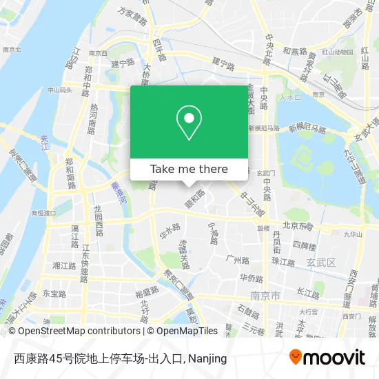 西康路45号院地上停车场-出入口 map