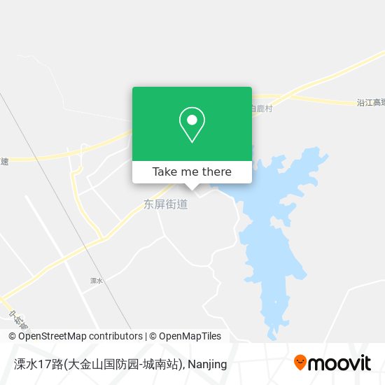 溧水17路(大金山国防园-城南站) map