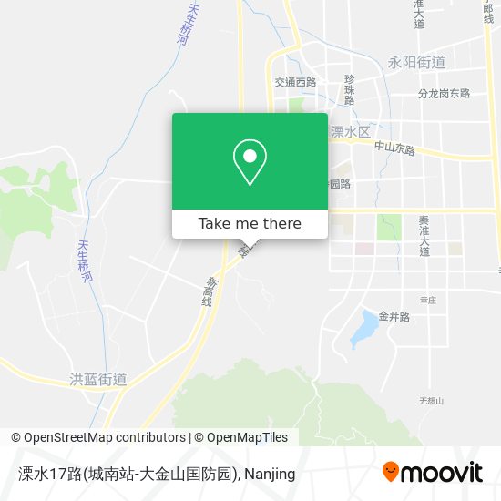How To Get To 溧水17路 城南站 大金山国防园 In Nanjing By Bus Or Metro