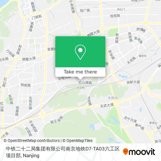 中铁二十二局集团有限公司南京地铁D7-TA03六工区项目部 map