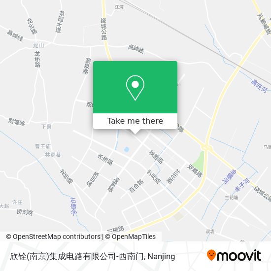 欣铨(南京)集成电路有限公司-西南门 map