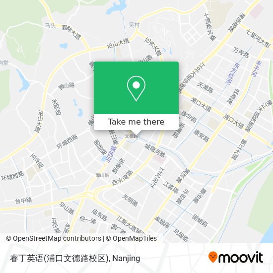 睿丁英语(浦口文德路校区) map