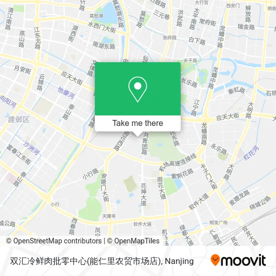 双汇冷鲜肉批零中心(能仁里农贸市场店) map