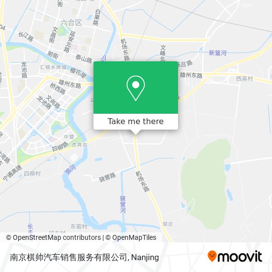 南京棋帅汽车销售服务有限公司 map