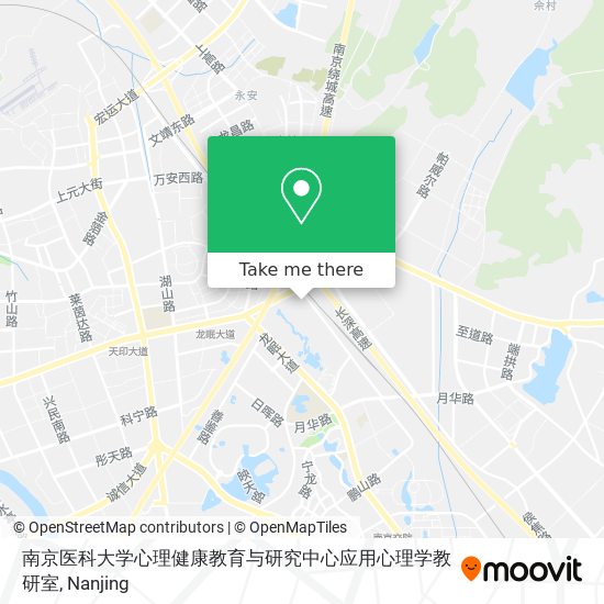 南京医科大学心理健康教育与研究中心应用心理学教研室 map